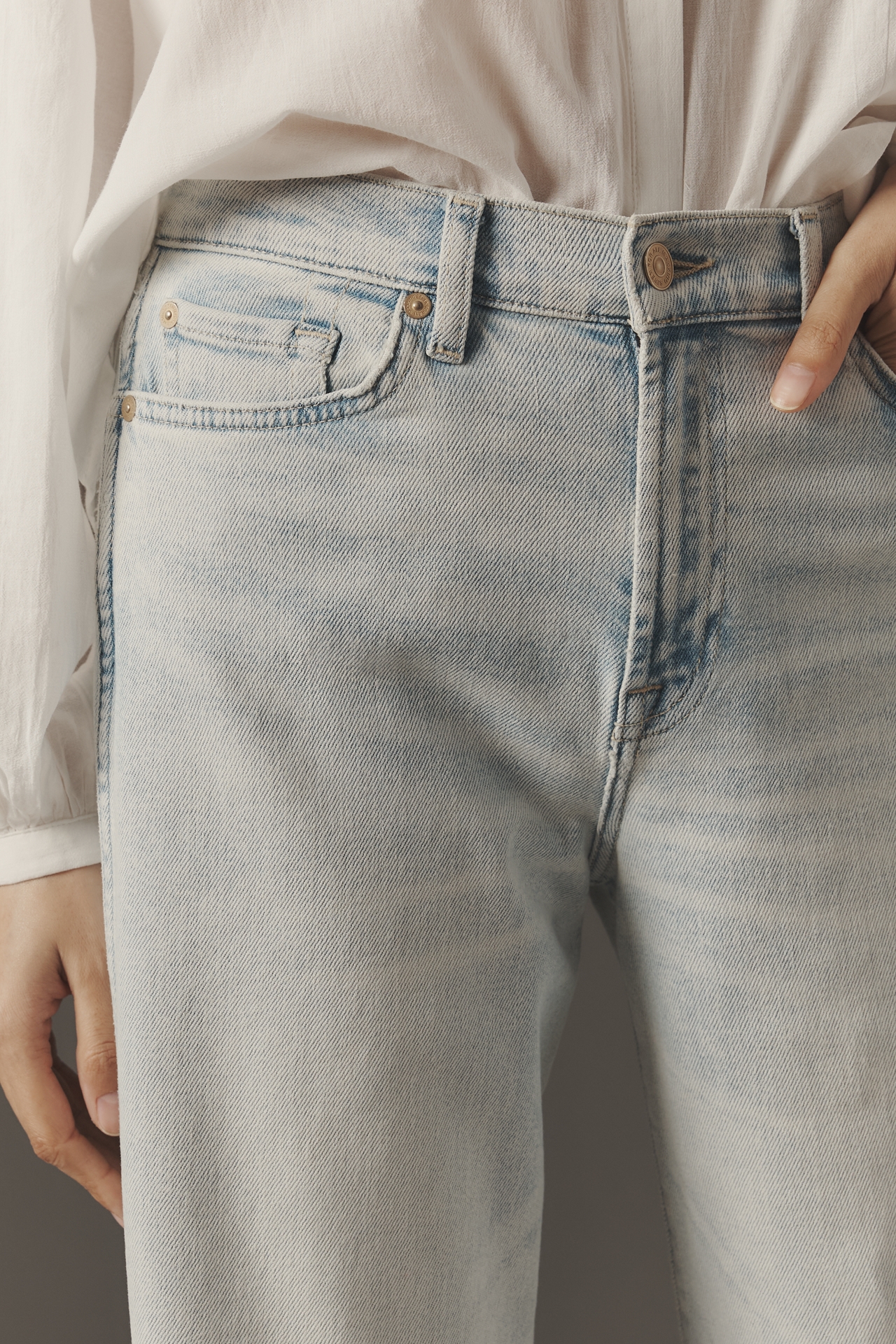 7 For All Mankind Lotta High-Rise Wide-Leg Jeans