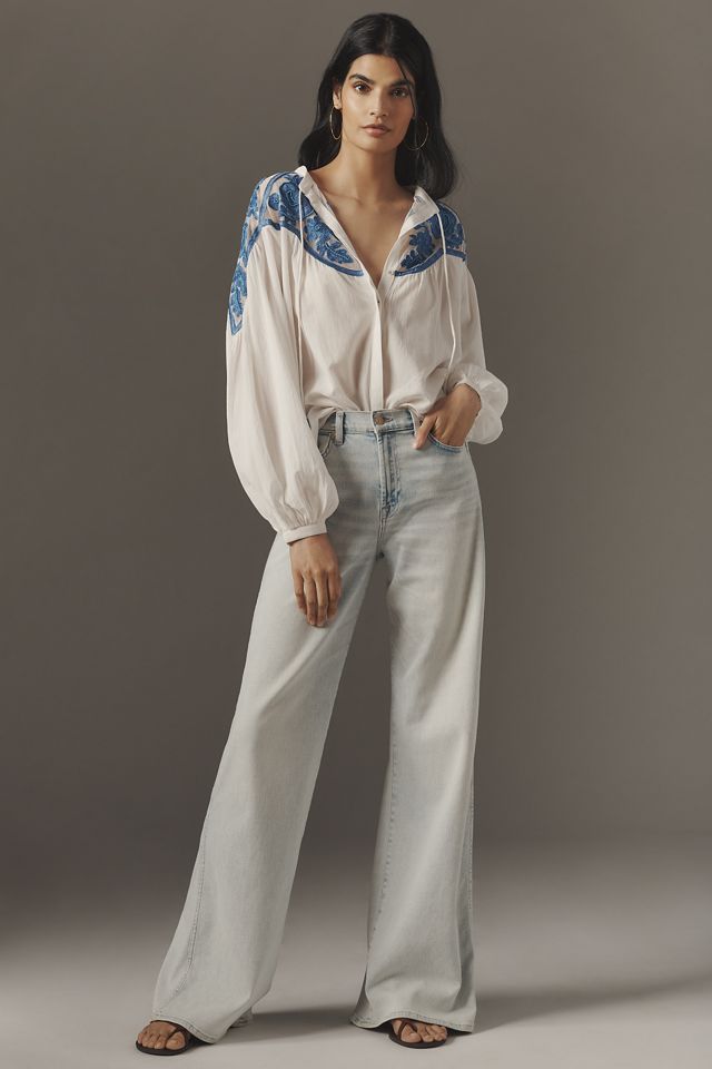 7 For All Mankind Lotta High-Rise Wide-Leg Jeans #2