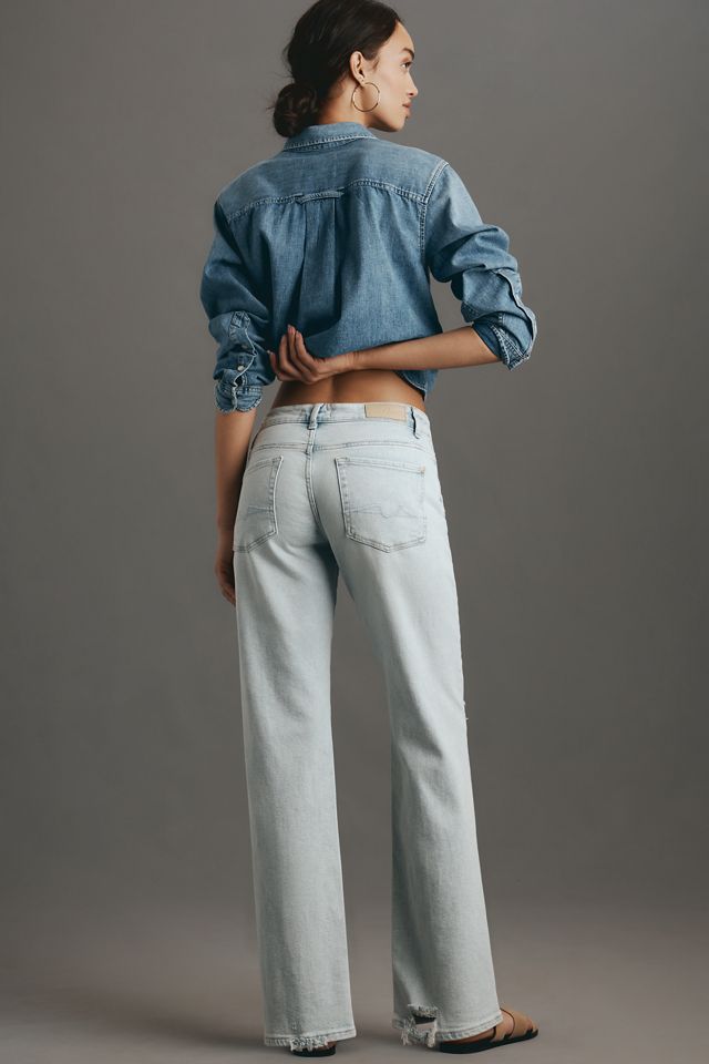 7 For All Mankind Calie Mid-Rise Straight-Leg Jeans #2