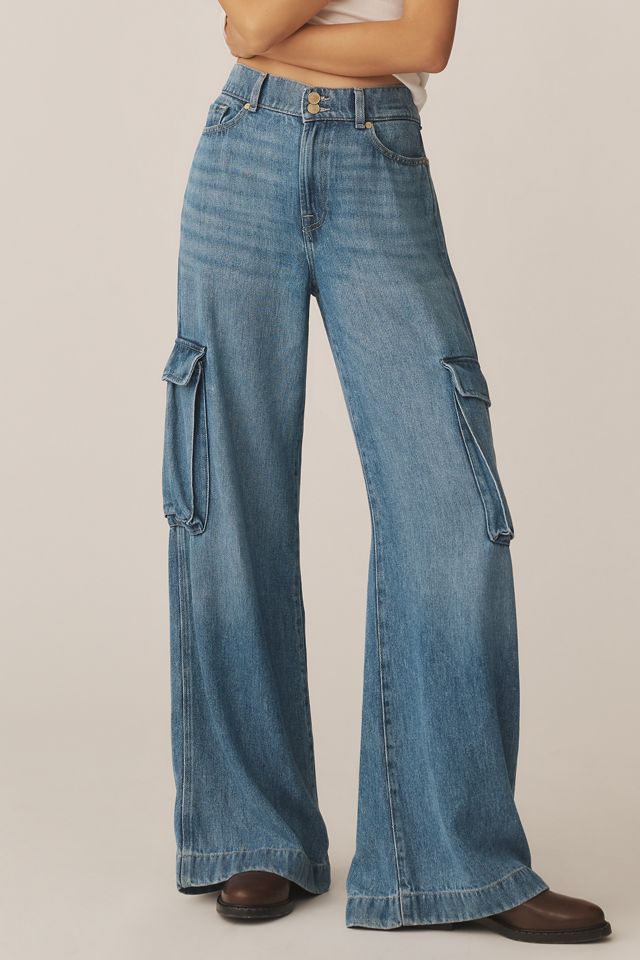 7 For All Mankind Cargo High-Rise Wide-Leg Jeans #1