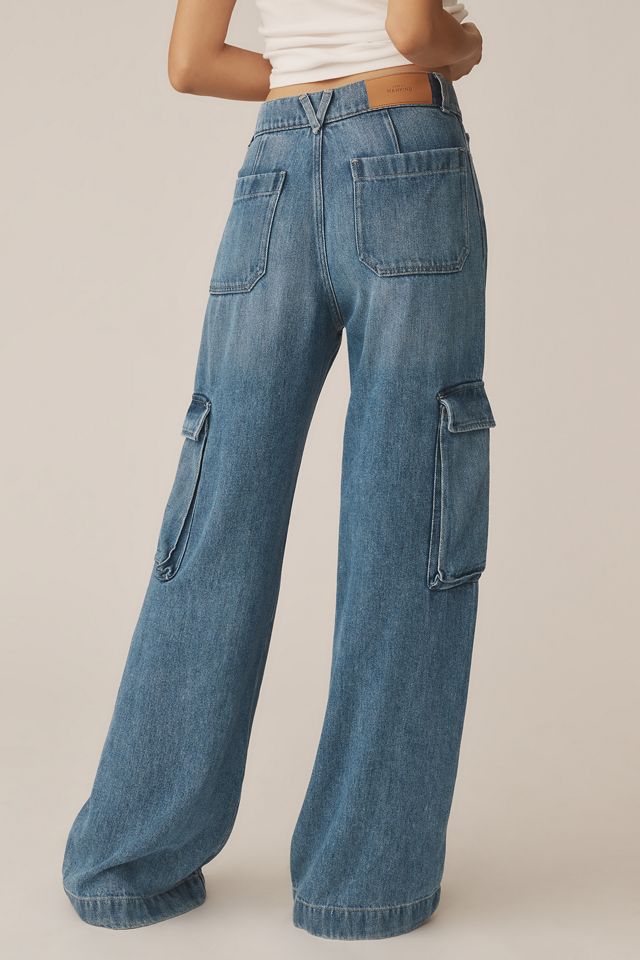 7 For All Mankind Cargo High-Rise Wide-Leg Jeans #3