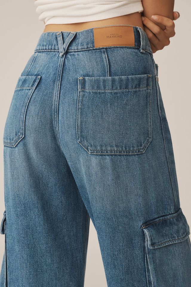 7 For All Mankind Cargo High-Rise Wide-Leg Jeans #4