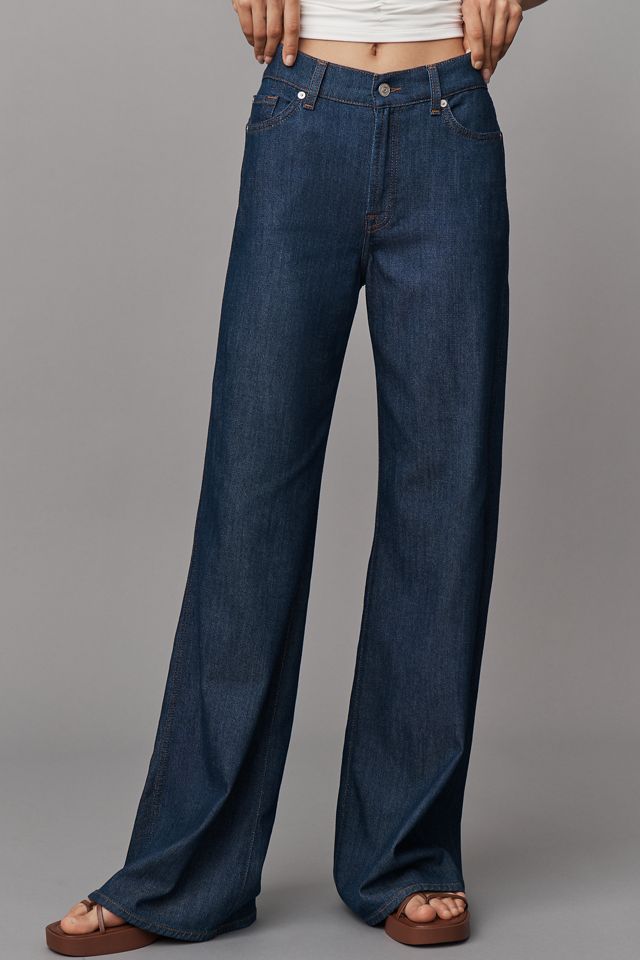 7 For All Mankind Lotta High-Rise Wide-Leg Jeans #1