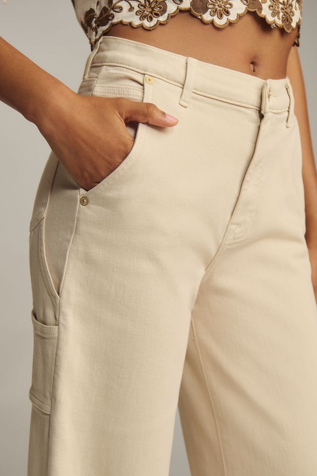 7 For All Mankind Lotta Trouser High-Rise Wide-Leg Jeans #2