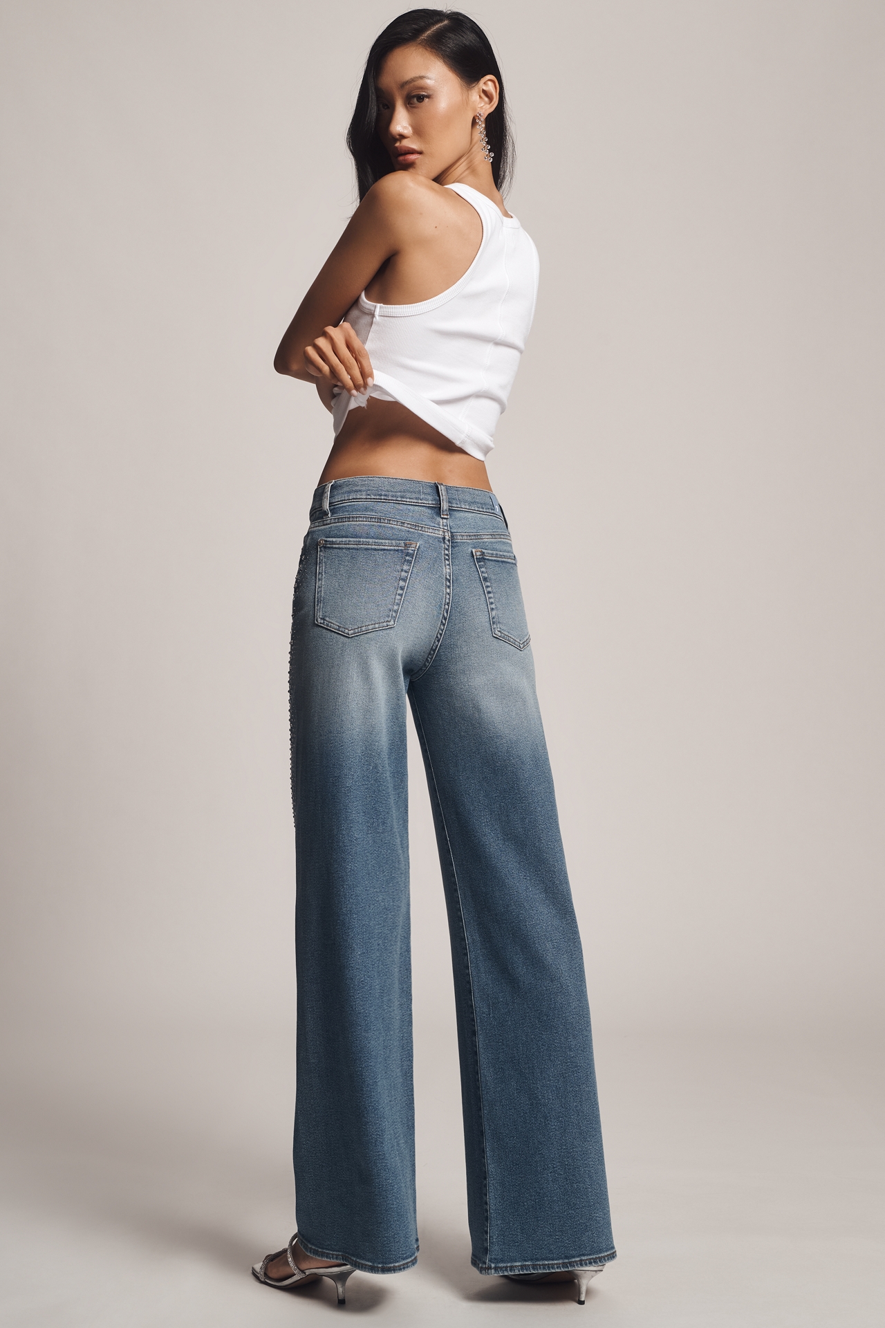 7 For All Mankind Twisted Lotta High-Rise Wide-Leg Jeans