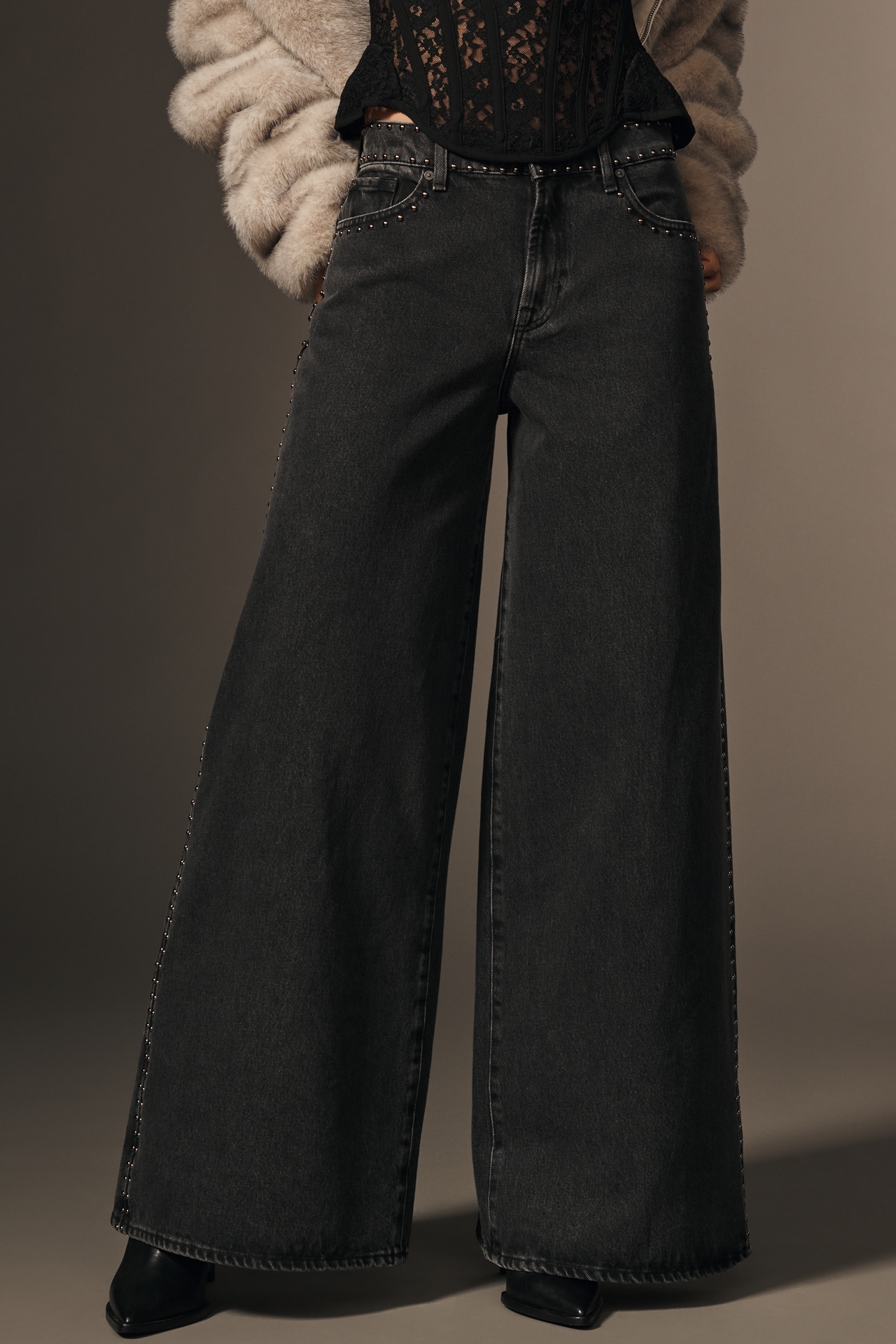 7 For All Mankind Marie Mid-Rise Wide-Leg Jeans