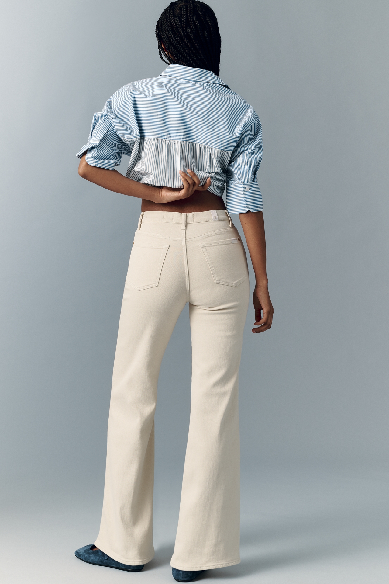 7 For All Mankind High-Rise Flare Jeans