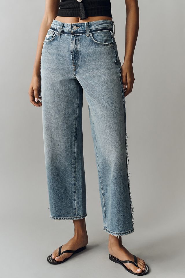 7 For All Mankind Stovepipe Ankle High-Rise Straight Jeans #1