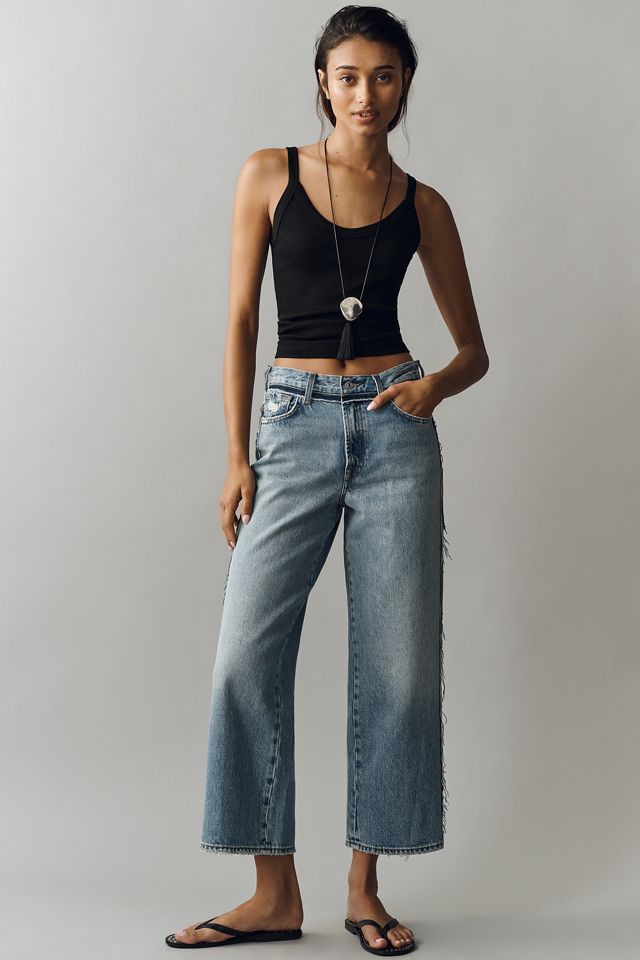 7 For All Mankind Stovepipe Ankle High-Rise Straight Jeans #2