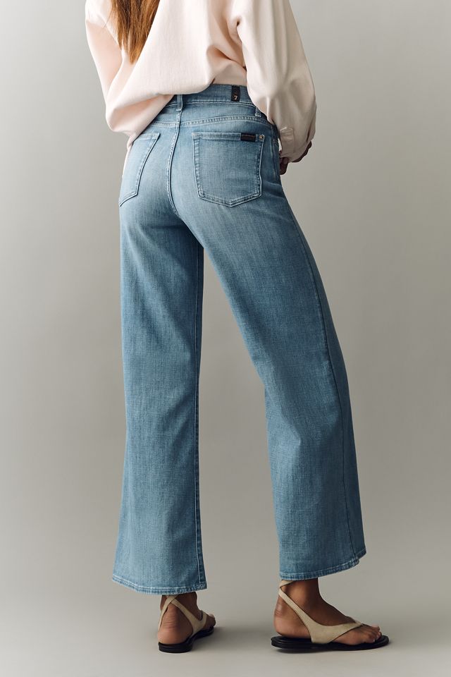 7 For All Mankind Lotta Ankle High-Rise Wide-Leg Jeans #3