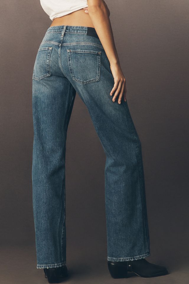 7 For All Mankind Low-Rise Straight-Leg Jeans #2