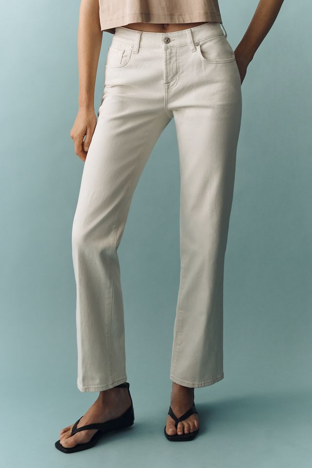 7 For All Mankind Callie Low-Rise Straight-Leg Jeans #1