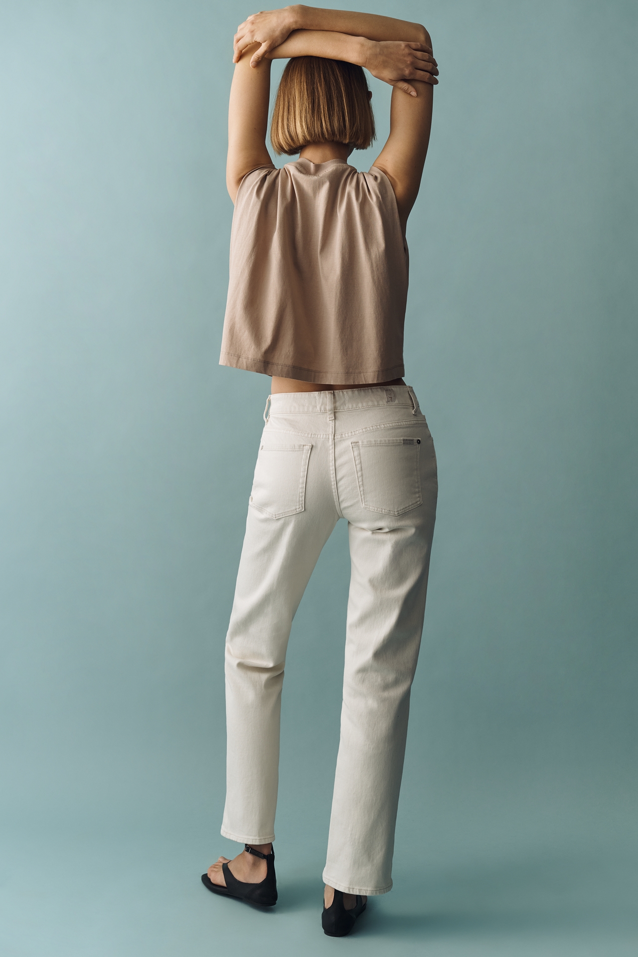 7 For All Mankind Callie Low-Rise Straight-Leg Jeans