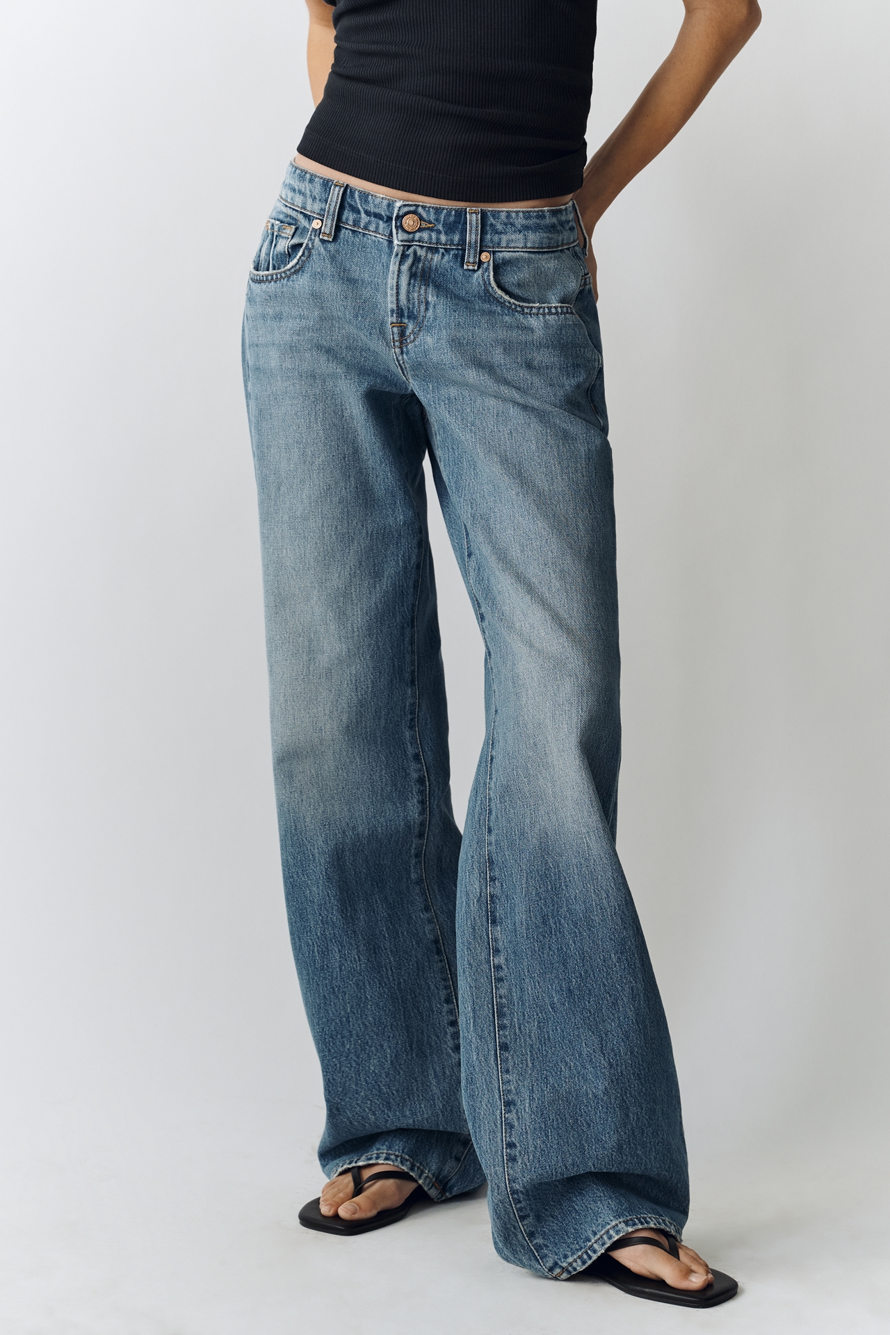 7 For All Mankind Low-Rise Straight-Leg Jeans