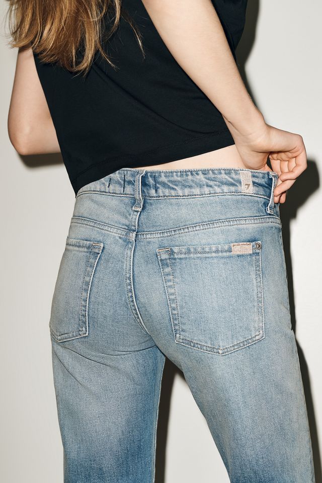 7 For All Mankind Low-Rise Flare Blue Haze Jeans #2