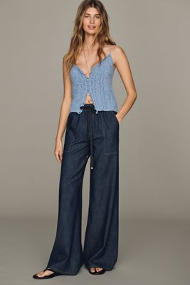 7 For All Mankind Mid-Rise Wide-Leg Jeans