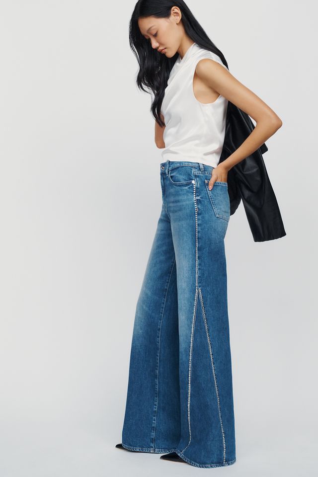 7 For All Mankind Tess High Rise Wide Leg Jeans #1
