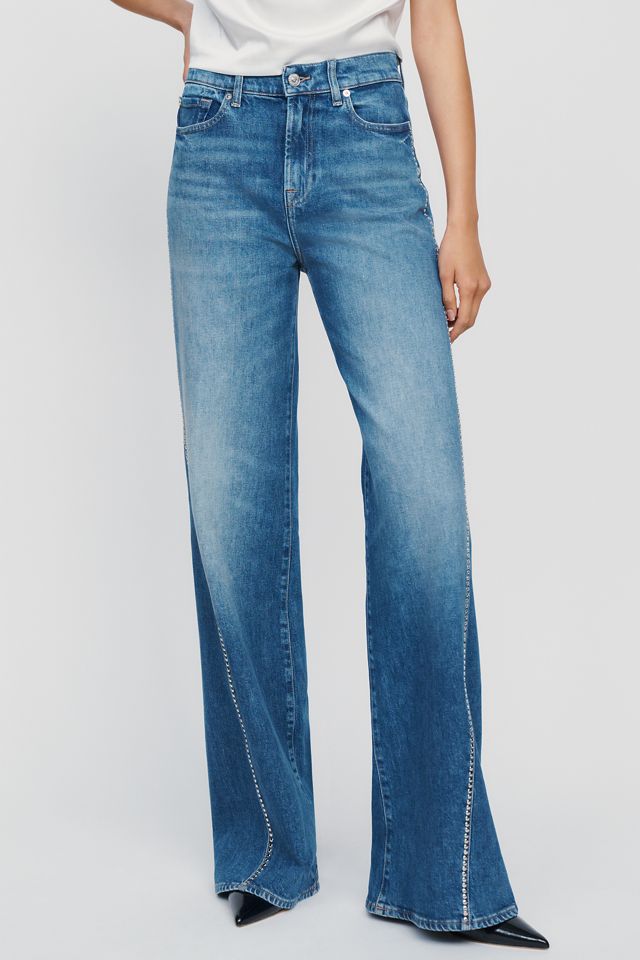 7 For All Mankind Tess High Rise Wide Leg Jeans #2