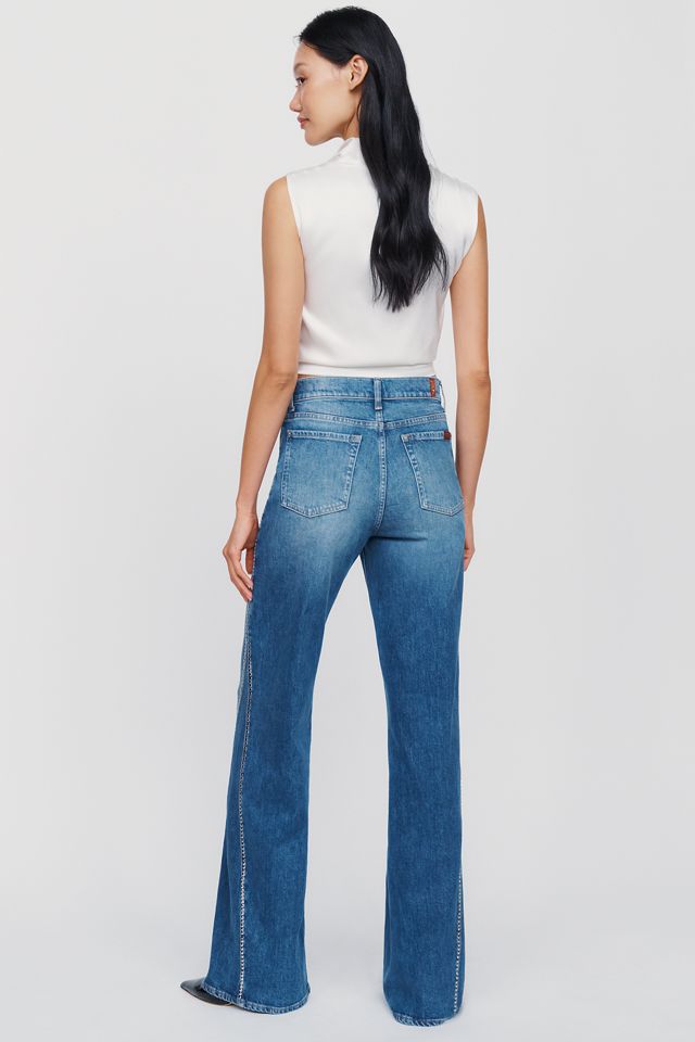 7 For All Mankind Tess High Rise Wide Leg Jeans #4
