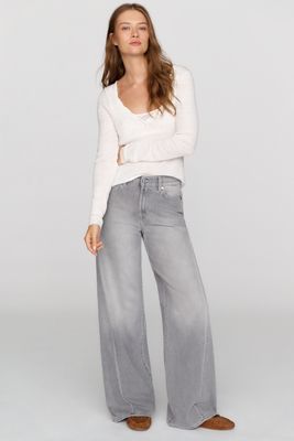 7 For All Mankind Lotta High Rise Wide Leg Jeans