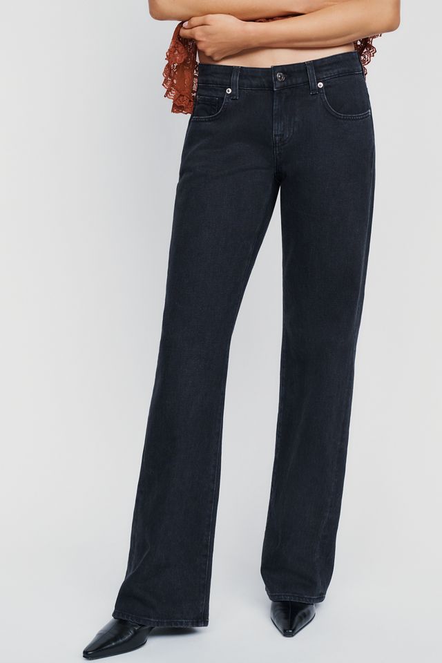 7 For All Mankind Low-Rise Straight-Leg Jeans  #2