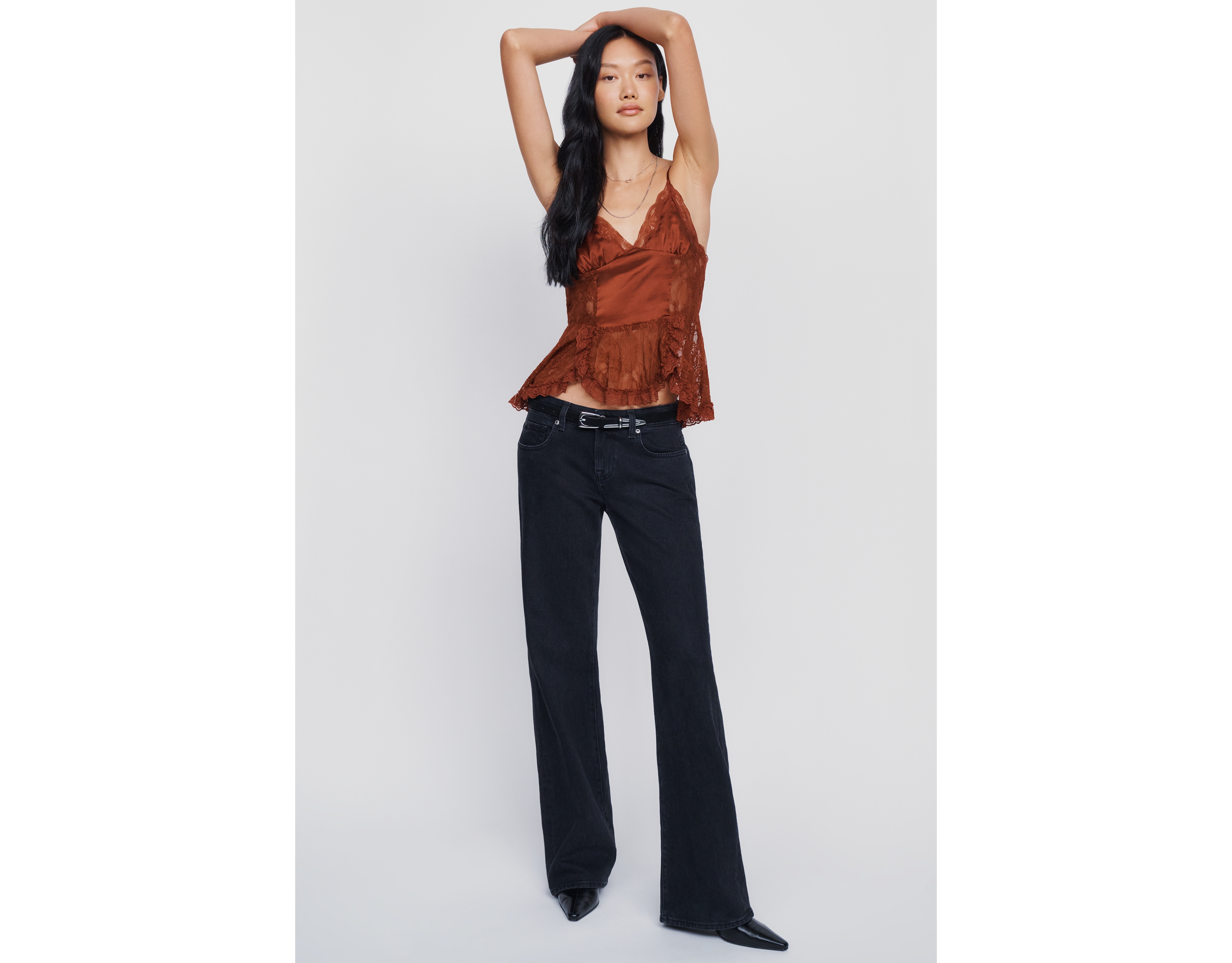 7 For All Mankind Low-Rise Straight-Leg Jeans
