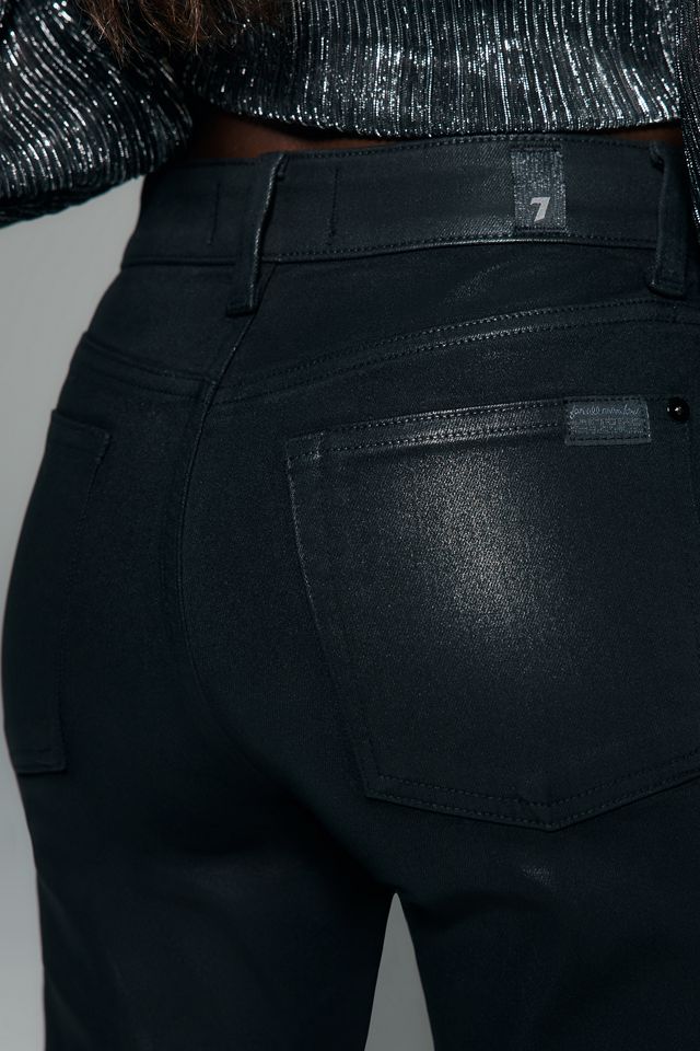 7 For All Mankind Leggy Coated High Rise Bootcut Jeans #4