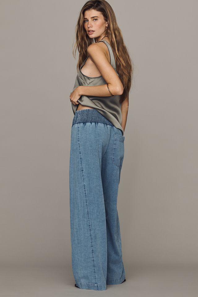 The Reese Smocked Pull-On Barrel Trousers #7