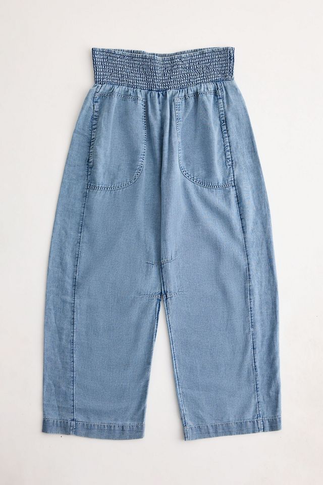 Pantaloni a Botte con Arricciatura Reese con Elastico in Vita #4