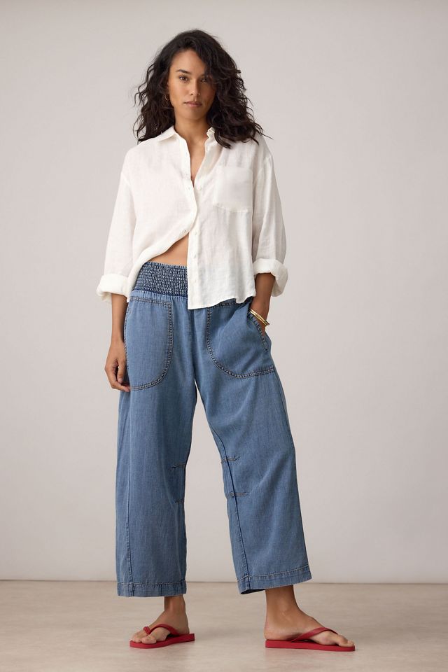 The Reese Smocked Pull-On Barrel Trousers #2
