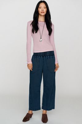 Pilcro Reese Smocked Pull On Barrel Jeans