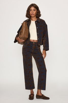 The Tiny Big Sister Maru Jacquard Straight-Leg Jeans
