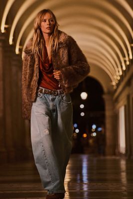 aligrace Low-Rise Barrel Jeans
