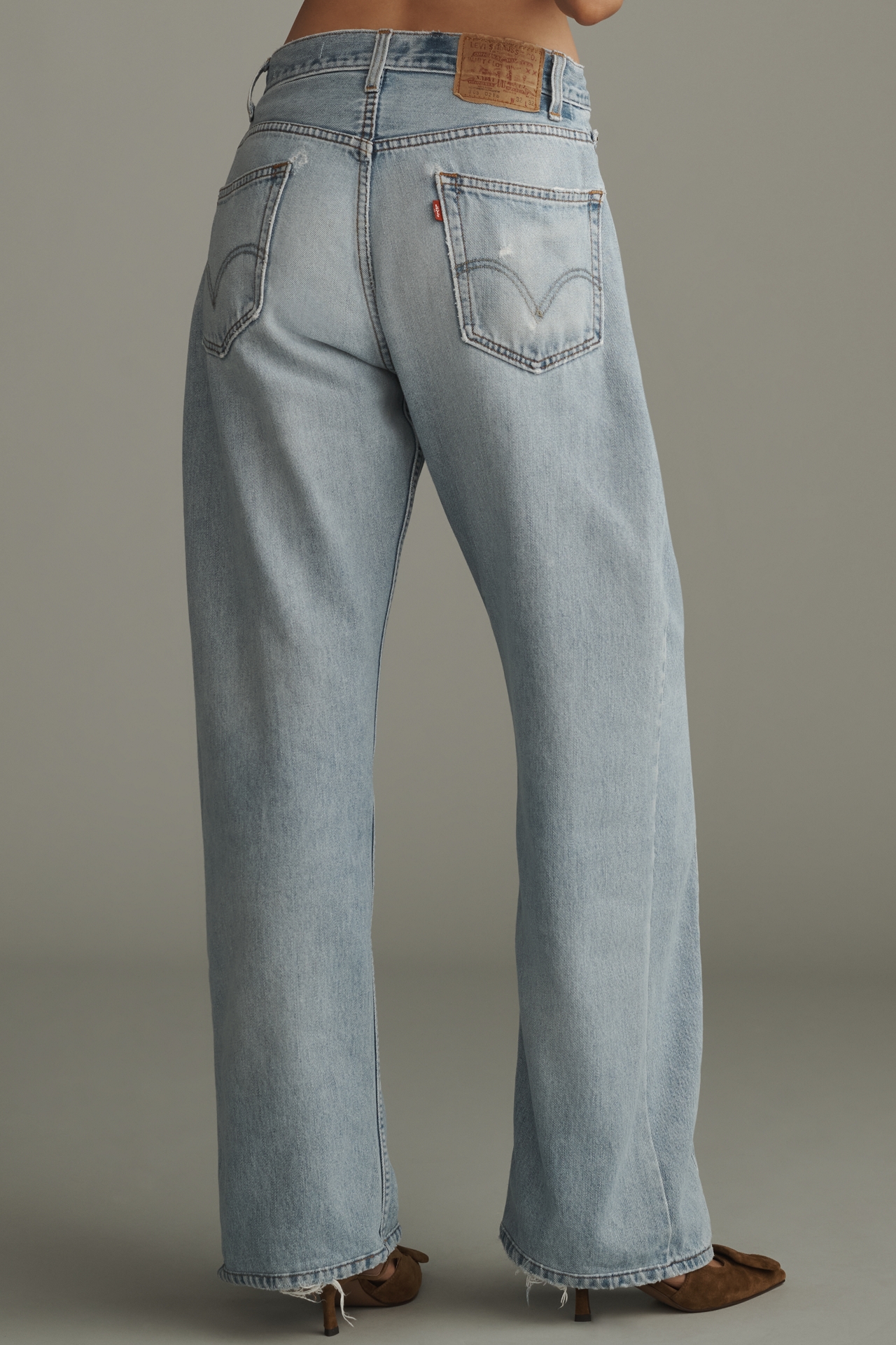 aligrace Low-Rise Barrel Jeans