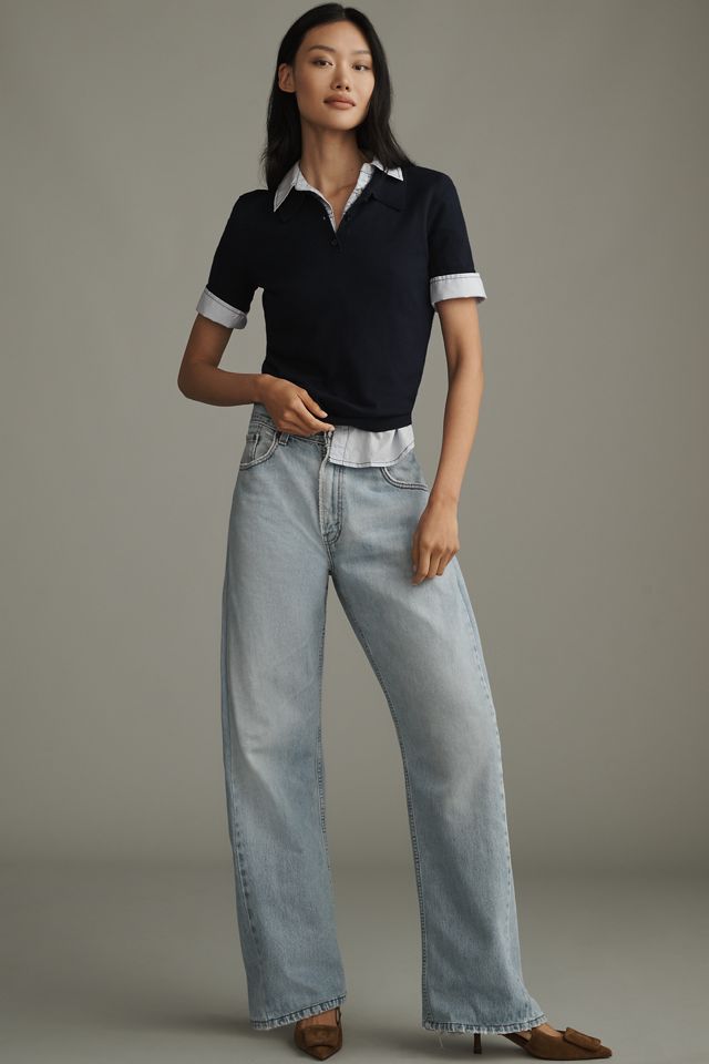 aligrace Low-Rise Barrel Jeans #3