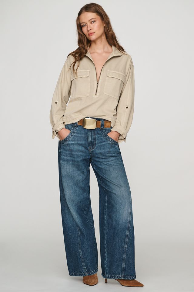 Pilcro Kenny High-Rise Tapered Barrel Jeans #2