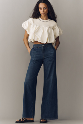 Pilcro Erie Mid-Rise Wide-Leg Jeans
