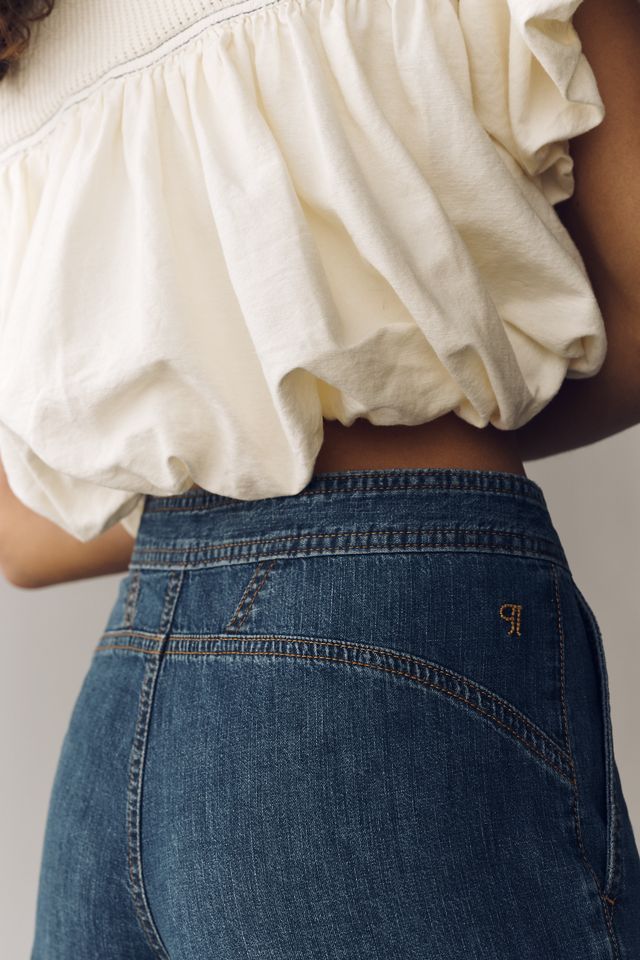 Pilcro Erie Mid-Rise Wide-Leg Jeans | Anthropologie