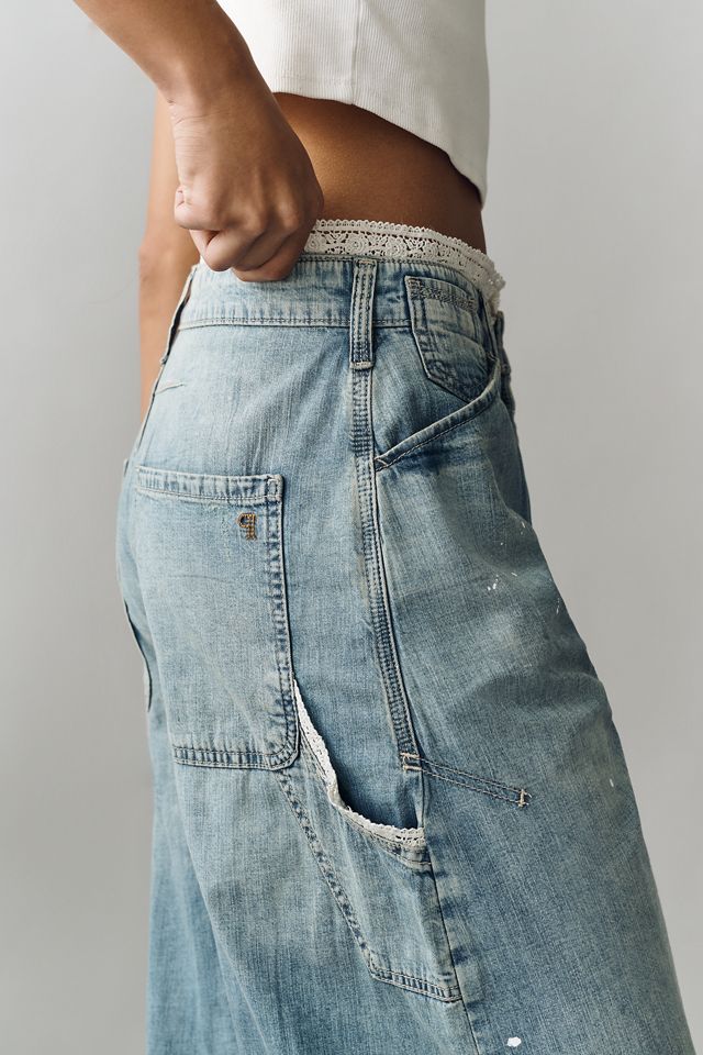 Kayden High Rise Carpenter Barrel Jeans by Pilcro | Anthropologie