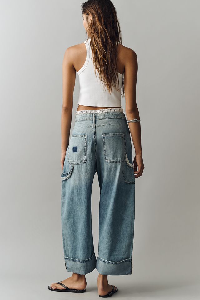 Kayden High Rise Carpenter Barrel Jeans by Pilcro | Anthropologie
