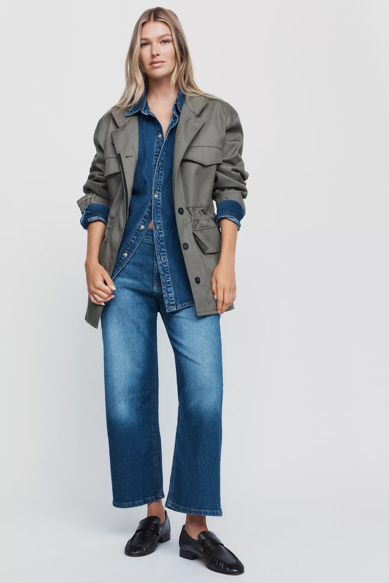 Pilcro Edie High Rise Straight Leg Jeans