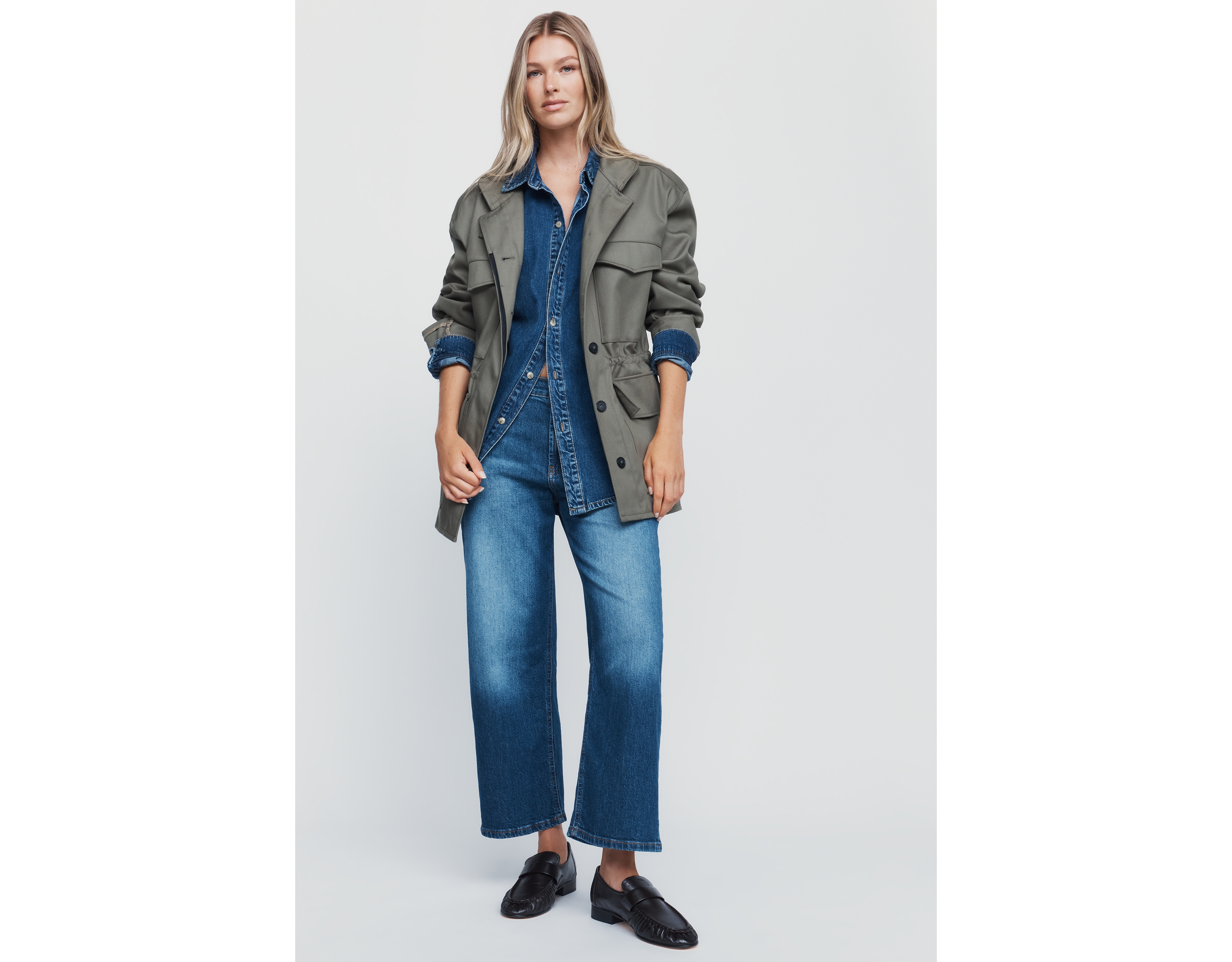 Pilcro Edie High Rise Straight Leg Jeans