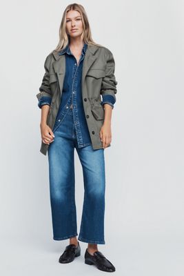 Pilcro Edie High-Rise Straight-Leg Jeans