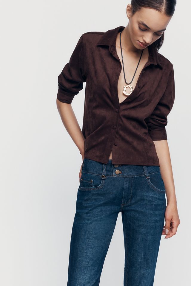 Jeans Pilcro a Vita Bassa con Taglio a Zampa #3