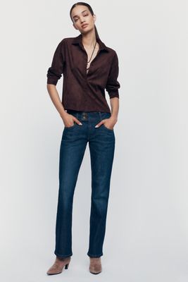 Pilcro Billy Low-Rise Bootcut Jeans