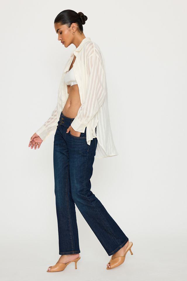 Jeans de Tiro Bajo Bootcut Pilcro #8