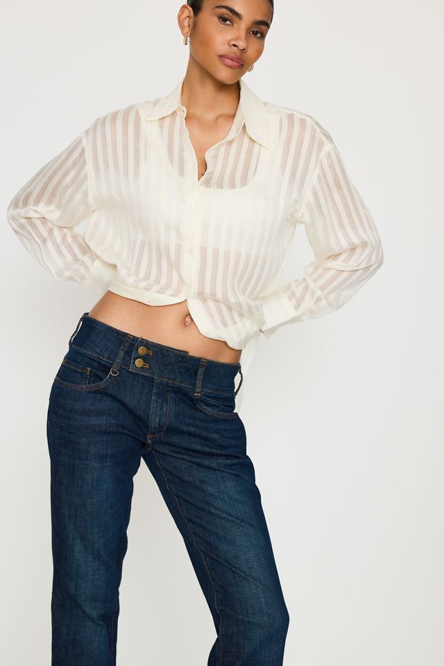 Jeans de Tiro Bajo Bootcut Pilcro #9