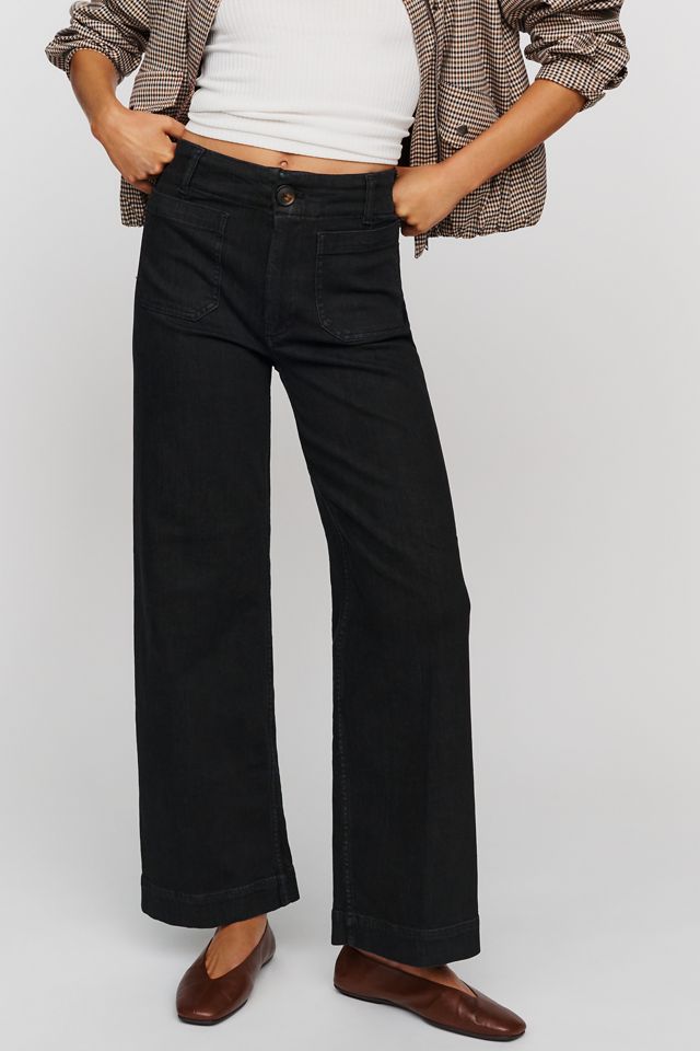 Maeve Colette High-Rise Wide-Leg Full-Length Jeans #1