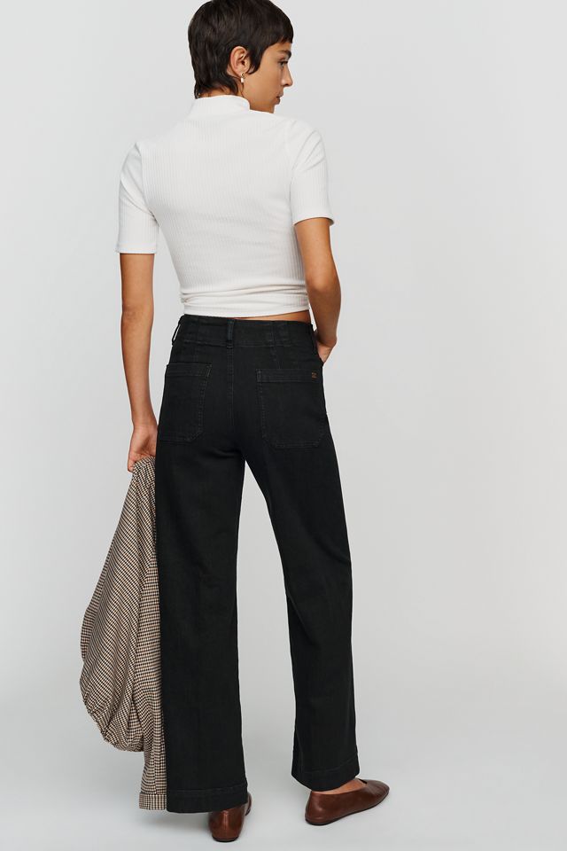 Maeve Colette High-Rise Wide-Leg Full-Length Jeans #3
