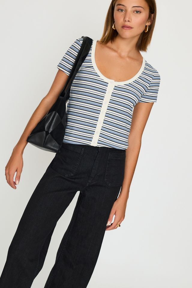 The Colette High-Rise Wide-Leg Full-Length Jeans by Maeve #2